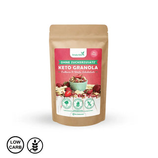 KETO granola - jagoda i bijela čokolada 250 g