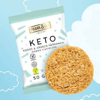 KETO mekani kolačić - Kokos i indijski oraščići 50 g