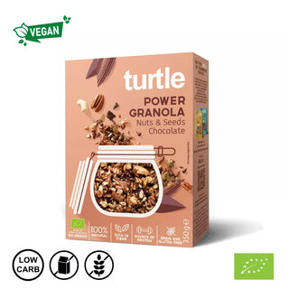 BIO Power čokoladna granola – orašasti plodovi i sjemenke 350 g